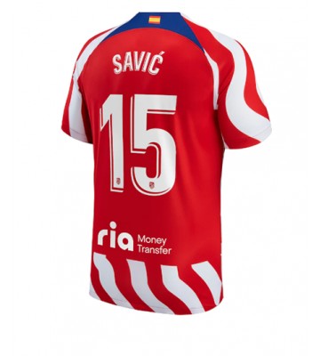 Atletico Madrid Stefan Savic #15 Hemmatröja 2022-23 Korta ärmar
